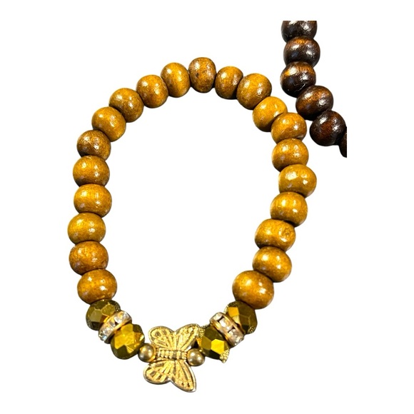 Set of 3 Earthy Beaded Bracelets - Picture 3 of 5